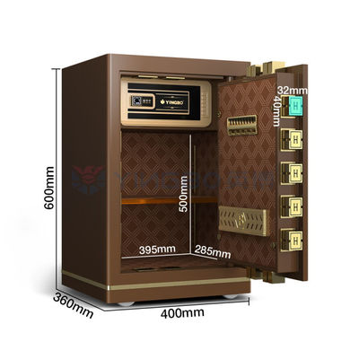 Doppel Alarm Büro Kleine Safe Depot Box OEM H600mm Smart Fingerprint Schloss