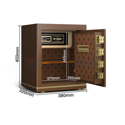 OEM Größe 1,5 Cu Ft Büro Fingerabdruck Safe Box Massivstahl 26±2KG