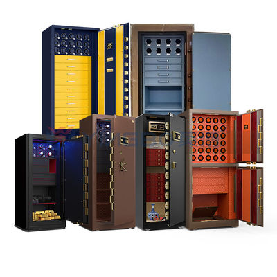 Massivstahl Schmuckuhr Winder Safe Box Biometrische Fingerabdrucksperre Schließung