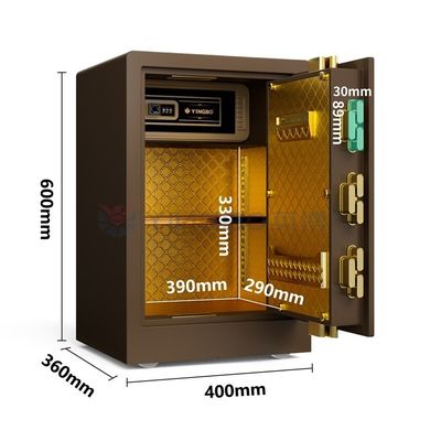 Massivstahl-Sicherkasten mit digitaler Fingerabdrucksperre H600mm