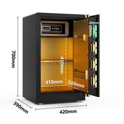 Biometrische Fingerabdruckschließung Smart Home Safe Box H27.5IN YB/RS-70