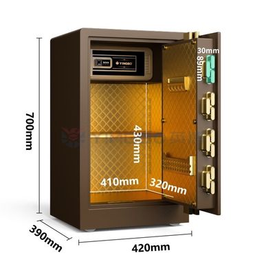 2CU FT Smart Fingerprint Safe Box Doppel-Alarm für die Sicherheit YB/RS-70