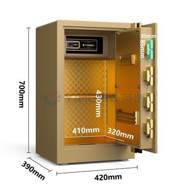 39 kg Luxus-Haus-Sicherkasten Doppel-Alarm YB/RS-70