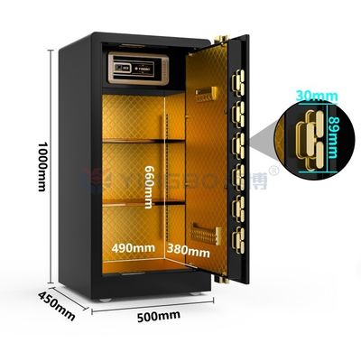 Massivstahl Doppel-Alarm Intelligente Home Safe Box 68kg YB/RS-100