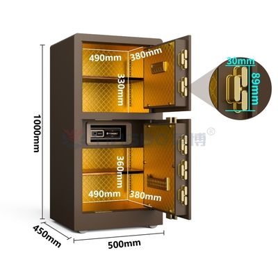 1,5 mm Stahl-Safe für Zuhause, biometrischer Fingerabdruck-Schloss, bester Safe für den Heimgebrauch