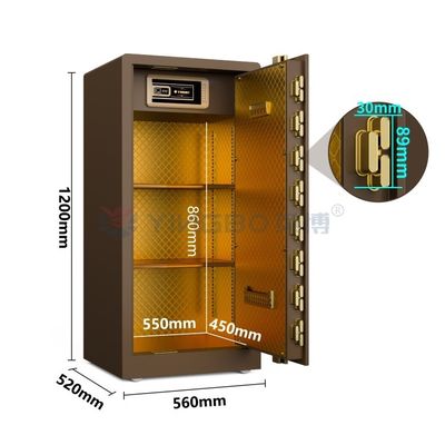 Biometrische Fingerabdruckschließung Safe Box für Heimsicherheit YB/RS-120 Kaffeesef Box