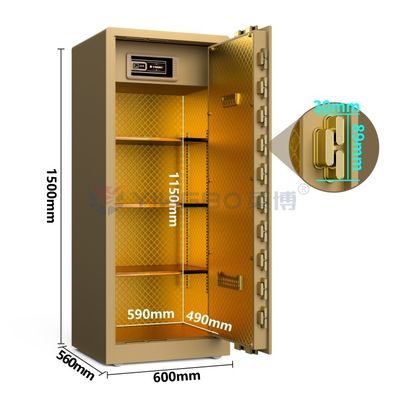 H59in Doppel-Alarm Biometrischer Safebox Fingerabdruckschloss YB/RS-150