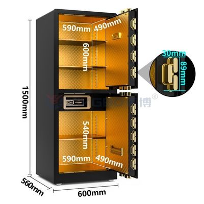 Biometrisches Fingerabdruckschloss Luxus-Haus-Safe gegen Diebstahl 120kg YB/RS-150D