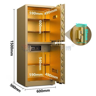 Doppel Alarm Massivstahl Groß Luxus Smart Home Safe Box YB/RS-150D