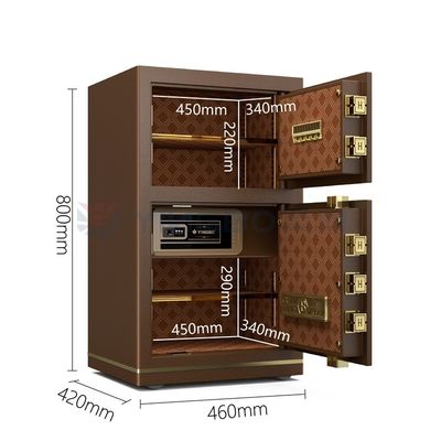 Doppel Alarm Smart Office Safe Box für die Sicherheit H800mm 46±2KG YB/N7-80D