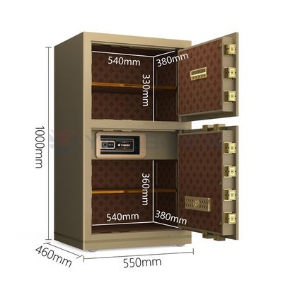 H1000mm Biometrisches Fingerabdruckschloss Safe Box für Bürosicherheit YB/N7-100D
