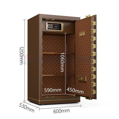 95 kg Doppel-Alarm-Büro-Sicherkasten Fingerabdrucksperre YB/N7-120