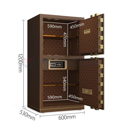 95 kg Biometrische Fingerabdrucksperre Safe Box Doppel Alarm YB/N7-120D Kaffeebüro Schließfach