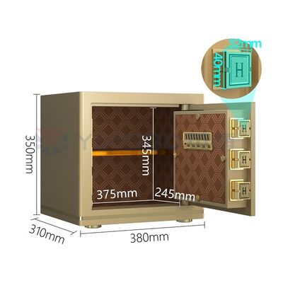 Elektronisches Schloss Luxus-Büro-Sicherkasten Patentierte Schrauben H350mm