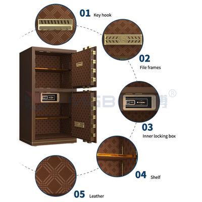 Doppeltürer elektronischer Schließfach, Safe Box, Doppel-Alarm YB/N7-120D