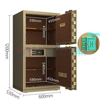 Elektronisches Schloss Smart Office Safe Box Doppel Alarm YB/N7-120D