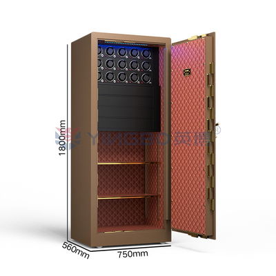 Massivstahl Schmuck Uhr Winder Safe Box Biometrische Fingerabdrucksperre