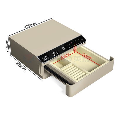 22kg Biometrisches Fingerabdruckschloss Einfachschicht Schmuckkasten mit automatischem Öffnen