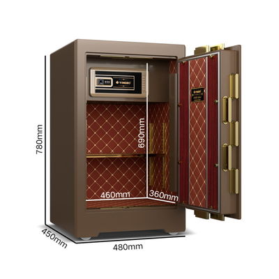 Doppel Alarm Luxus Safe Box Fingerabdruck Schloss Massivstahl für die Sicherheit YB / ZY-70