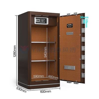 Massivstahl Doppel-Alarm feuersichere Safebox Öko-freundliche Farbe und Liquid Crystal Display Panel YB/N6-120