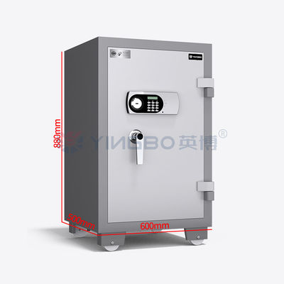 Fire Rating 120mins Fireproof Safe Box YB/FH-88 with Classic Intelligent Panel Design and Emergency Key for Peace of Mind