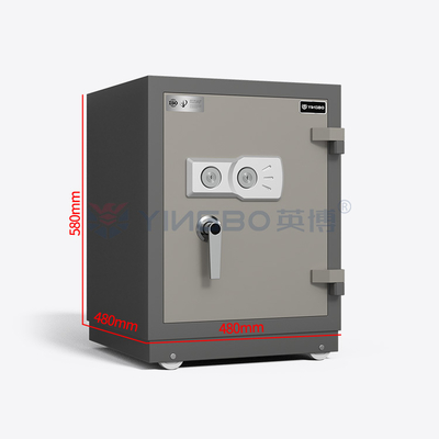 90kg Fireproof Safe Box Home Safe For Money Firearm Valuables Adjustable Shelf