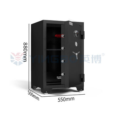 H880mm Home Persönlicher Aufbewahrungsort Feuerfester Safe Fingerabdruckschloss Anti-Diebstahl