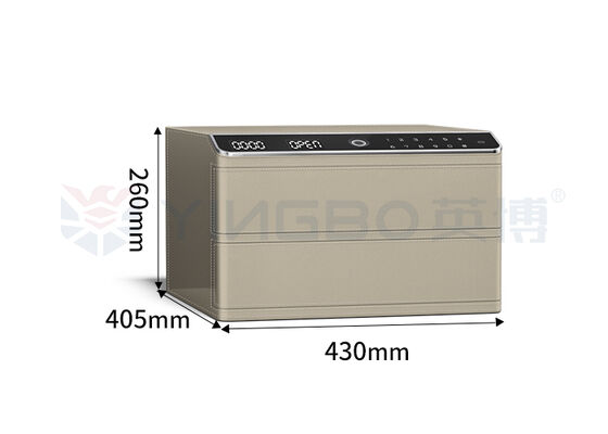 Doppelschicht-Lederschmuck Kleiner Safe Biometrische Erkennung