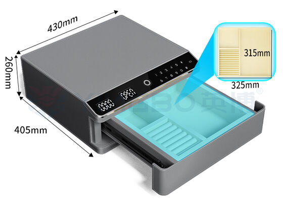 Schmuckkasten mit Doppel-Alarm und automatischem Öffnen, einzelne Schicht