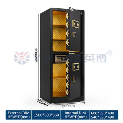 Doppel Alarm Großes Massivstahl High-End Home Safes 120kg Für die Sicherheit YB/RS-150
