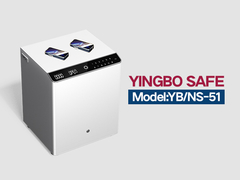 YB-NS-Nachttisch aus massivem Stahl weiß