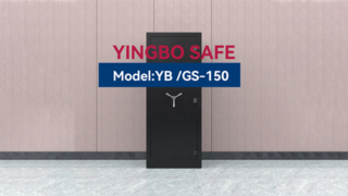 SCHWARZER WAFFENTRESOR MIT LED-LICHT