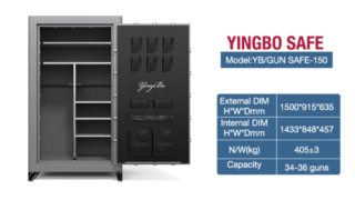 Waffentresor, Hochsicherheits-Waffenschrank, Waffenlagerschrank, robuster Waffentresor