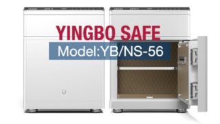 Weißer, intelligenter Nachttisch-Safe mit Schublade YB/NS-56